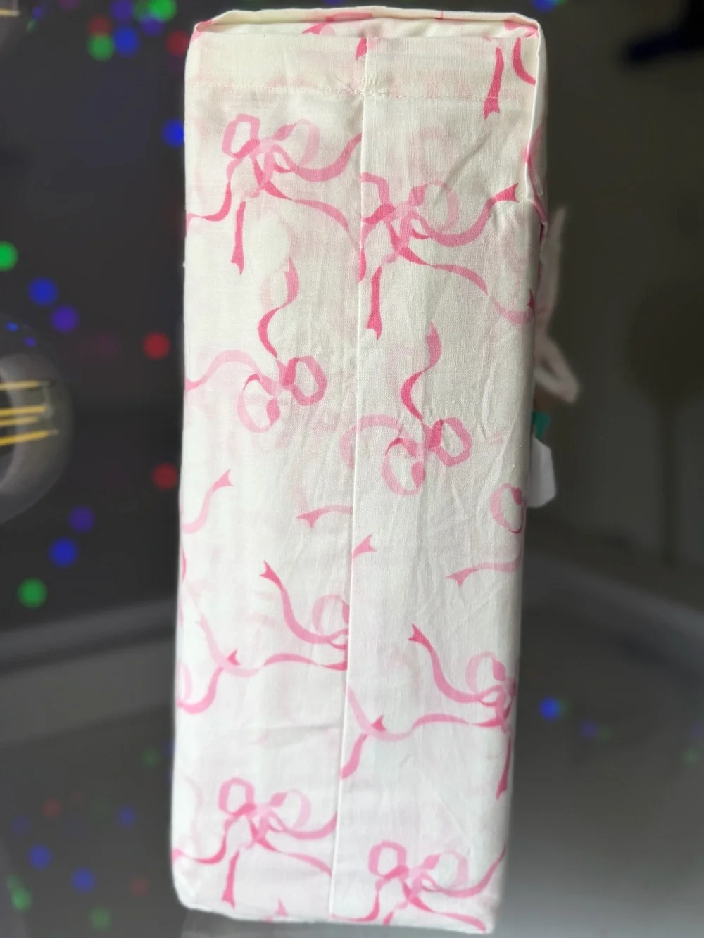 Laura Ashley pink trailing bows ribbon king sheet coquette shabby chic cottage